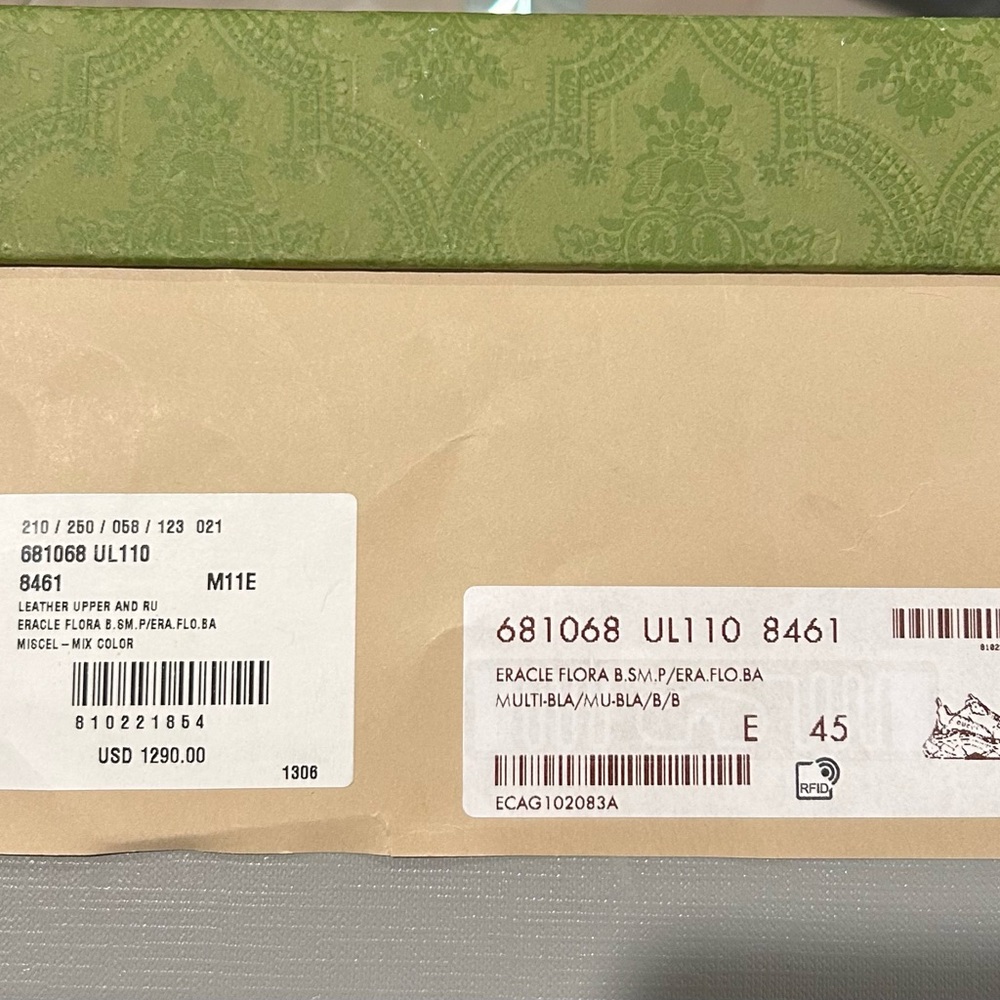 Gucci Multicolor Floral Sneakers - Picture 4 of 5